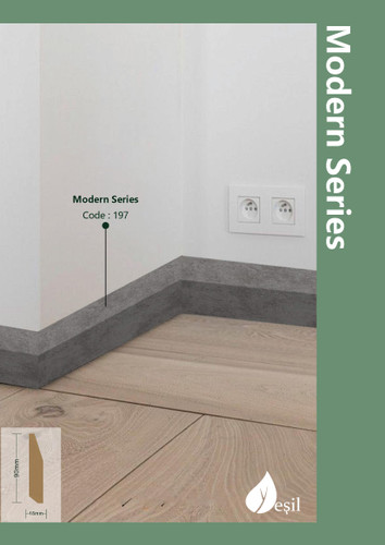 قرنیز 9 سانت مدرن برند یشیل mdf کد 197